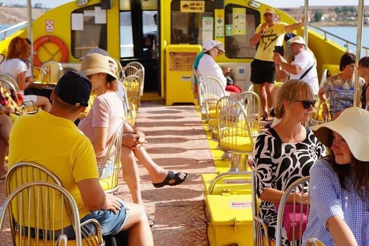 Glasbodenboot Hurghada mit Schnorcheln (30 Min.) & Hoteltransfer